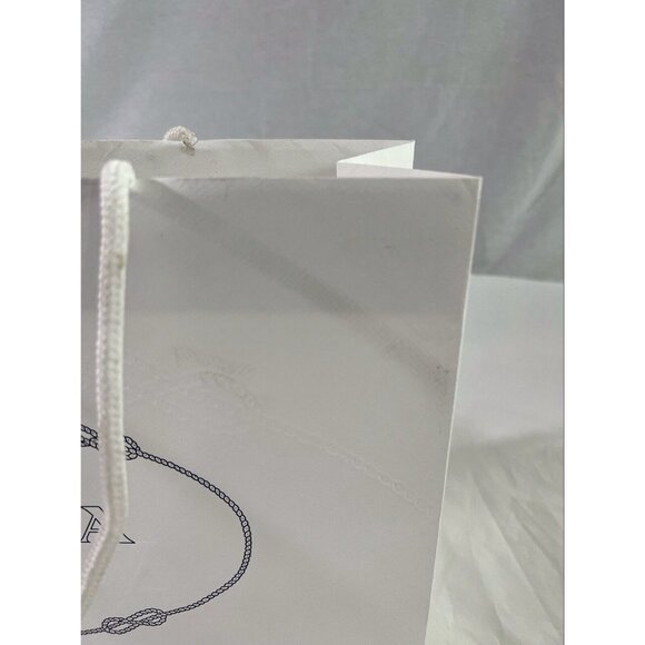 Prada Paper Reusable Shopping Bag Rope Handle White 9.6" x 13.6 " x 5.5" - Picture 6 of 12